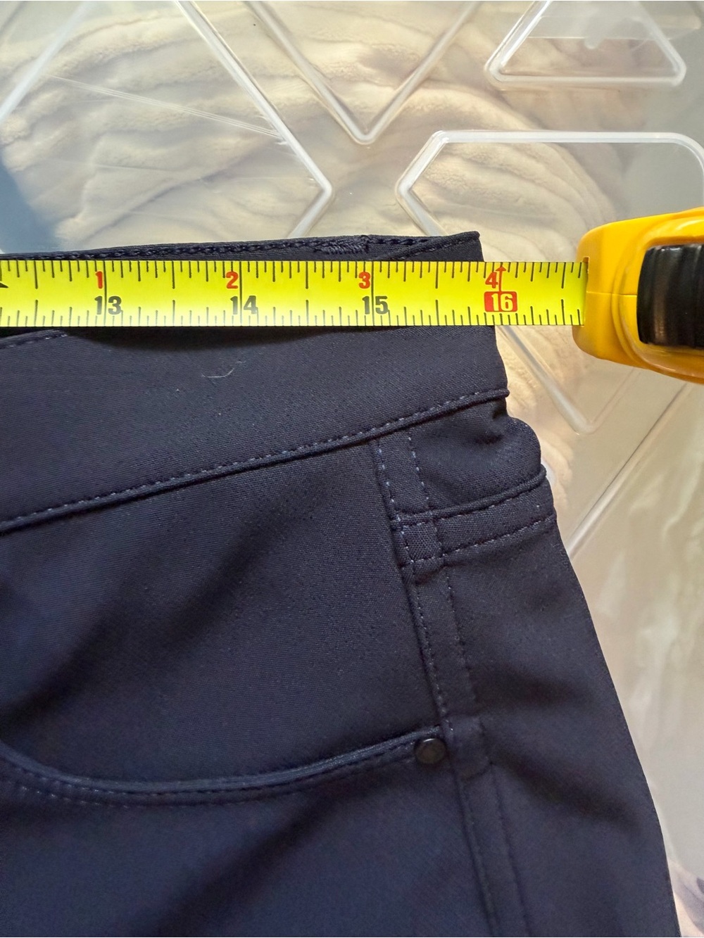 Lafayette 148 New York Mercer Slim Stretch Ankle Pants Ink (Navy) NWT Size 10 - Picture 11 of 13